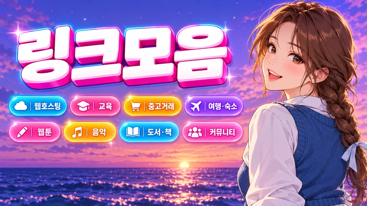 데코스탑 주소모음 분야별 공식 주소 카드 화면